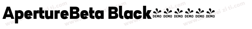 ApertureBeta Black字体转换